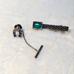 Vintage Silvertone Tie Clips Qty (2) - 1 is SWANK